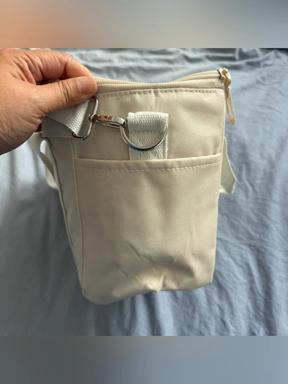 Limited Edition Nespresso Cream Insulated Cooler Travel Tote with long strap